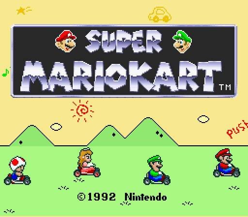 Super Mario Kart Sur SNES - NTSC-U (USA/Canada) - état Correct