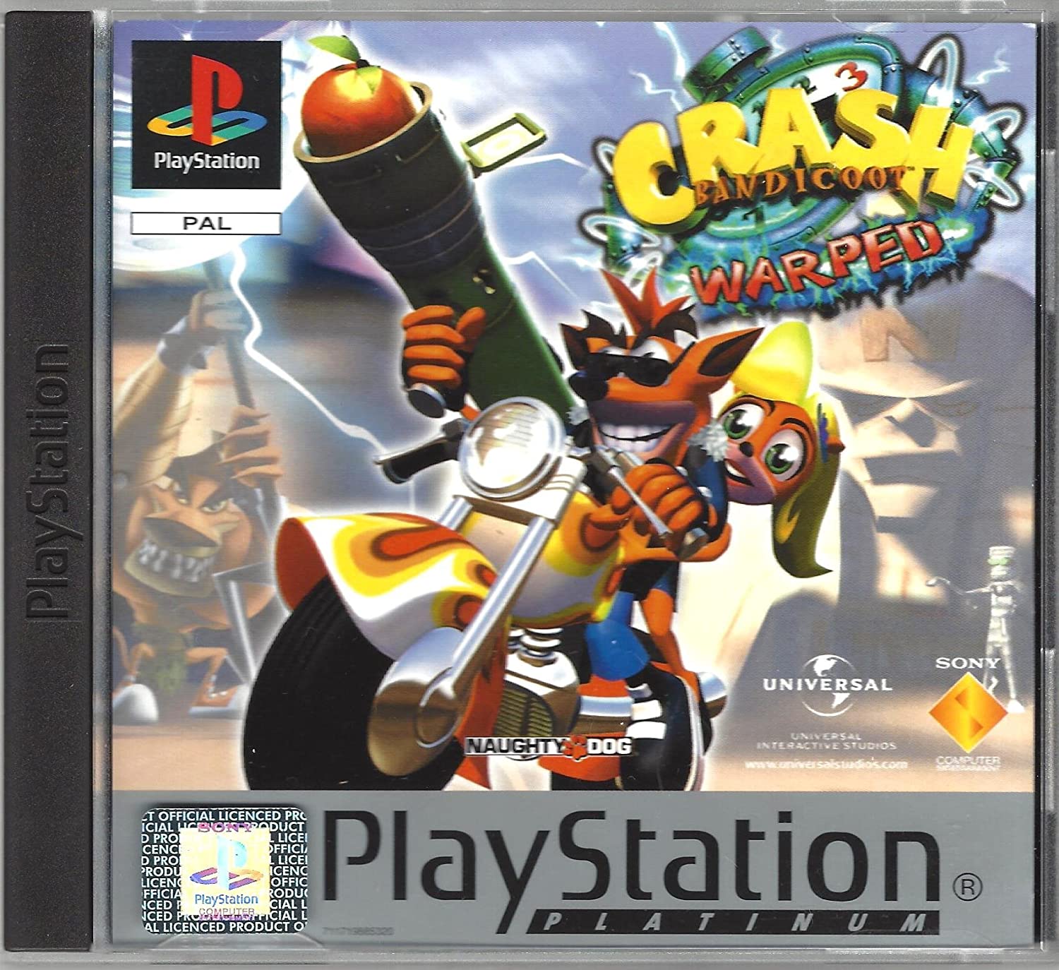 PS1 Crash Bandicoot 3 Warped [Platinum] (nur CD) (gebraucht
