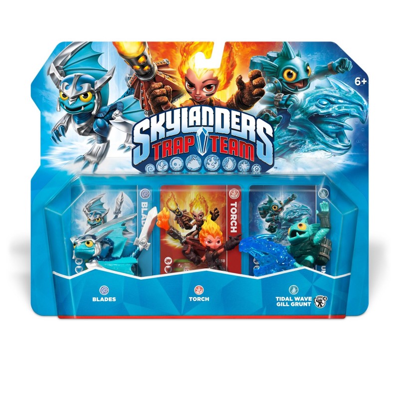 Skylanders - Trap Team Triple Pack: Blades + Torch + Tidal Wave Gill Grunt (gebraucht)