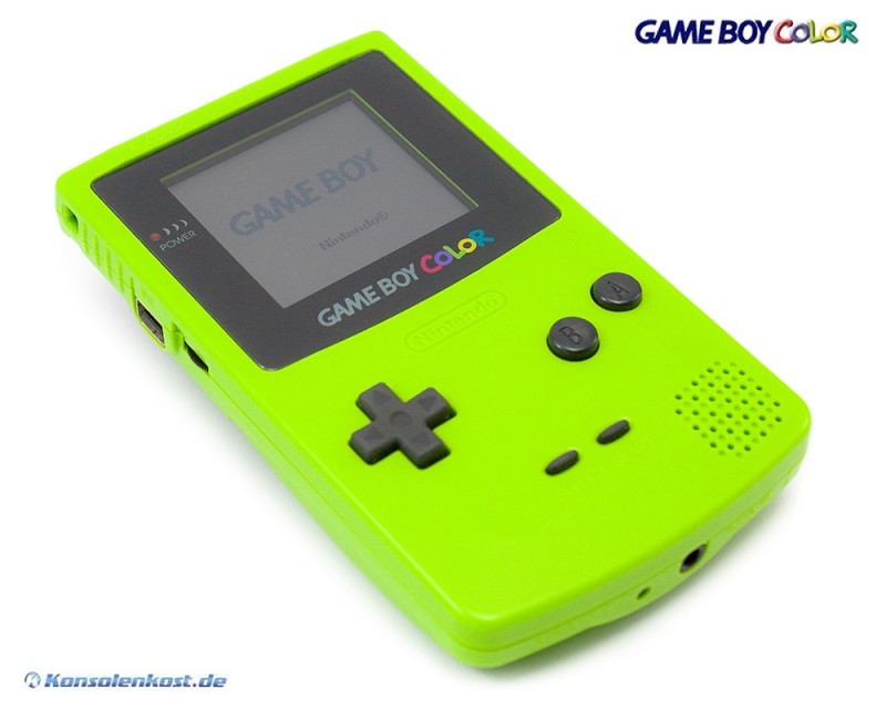 GameBoy Color - Konsole #Neongrün/Grün/Kiwi/Lime (mit neuem Gehäuse) (gebraucht) NEUWERTIG