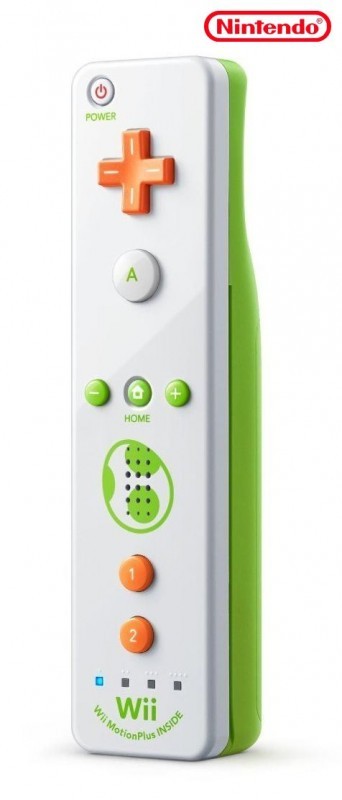 Wii - Original Remote mit Motion Plus Yoshi Edition #weiß (sehr guter Zustand) (gebraucht)