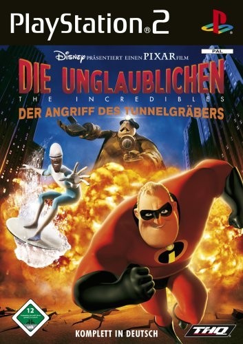 PS2 - Die Unglaublichen: Der Angriff des Tunnelgräbers (DE Version) (mit OVP) (OVP beschädigt) (gebraucht)
