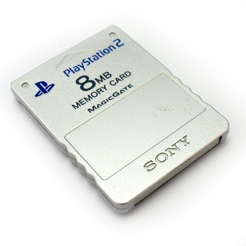 PS2 - Original Memory Card / Memorycard / Speicherkarte 8 MB #silber [Sony] (sehr guter Zustand) (gebraucht)