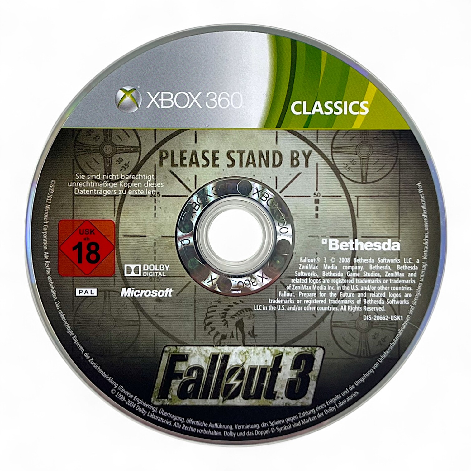 Xbox 360 - Fallout 3 [Classics] (nur CD) (gebraucht)