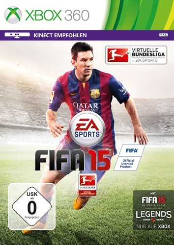 Xbox 360 - FIFA 15 (DE Version) (mit OVP) (OVP beschädigt) (gebraucht)