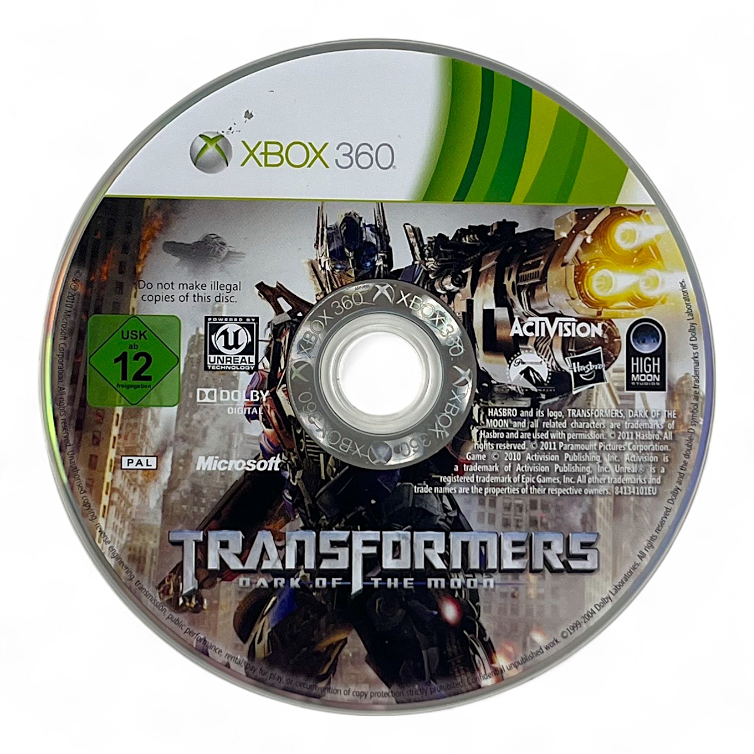Xbox 360 - Transformers 3: Dark of the Moon (DE Version) (nur CD) (gebraucht)