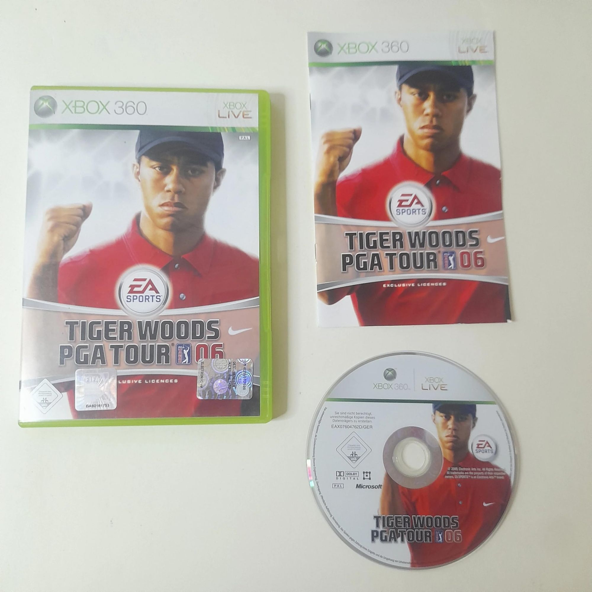 Xbox 360 - Tiger Woods PGA Tour 06 (DE Version) (mit OVP) (sehr guter Zustand) (gebraucht)