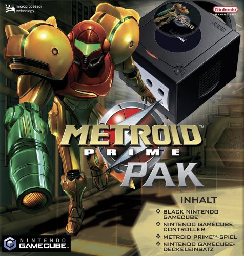 GameCube Konsole #Metroid Prime Pak #schwarz Spiel Original