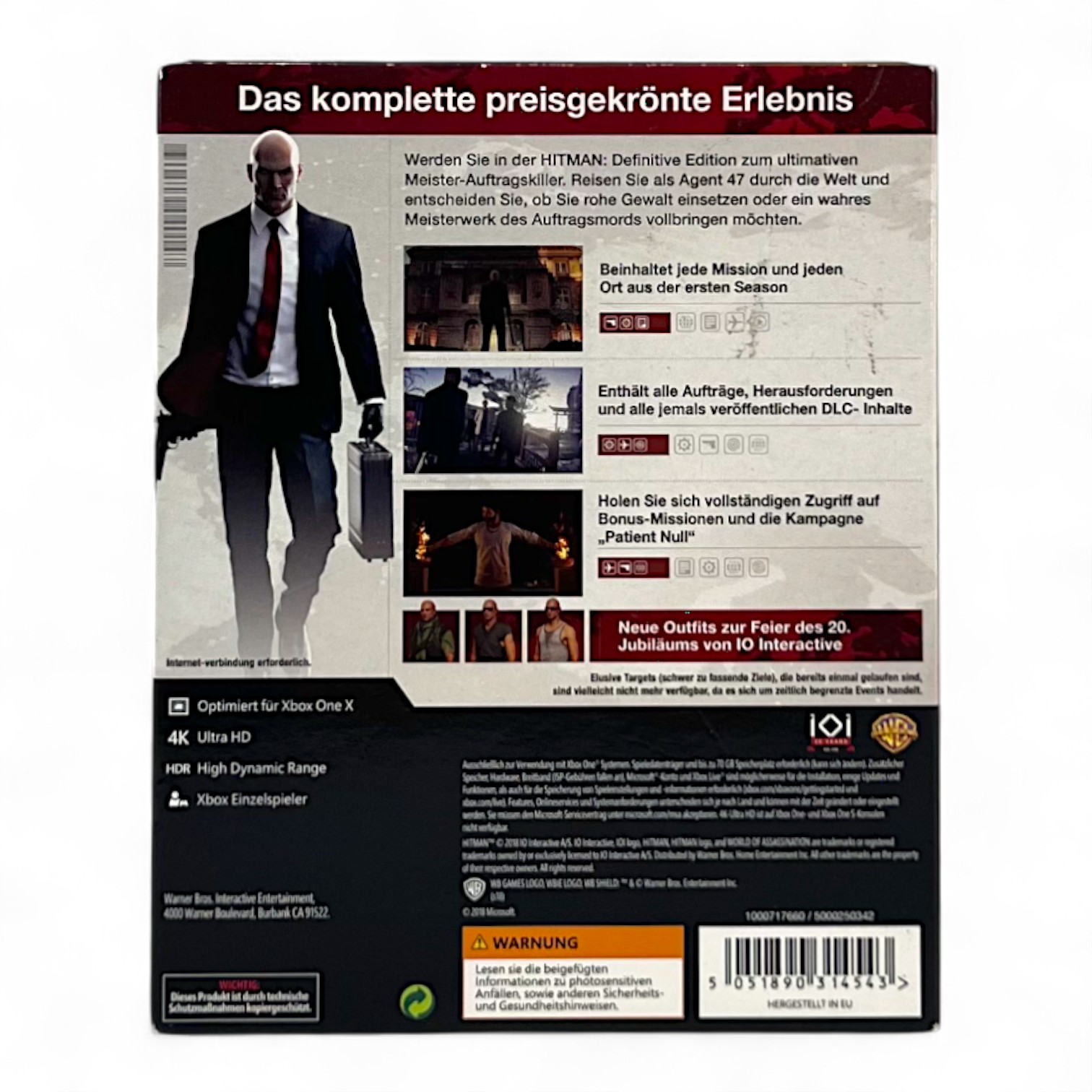 Hitman Definitive Edition Steelbook Pour Xbox One - Bon état