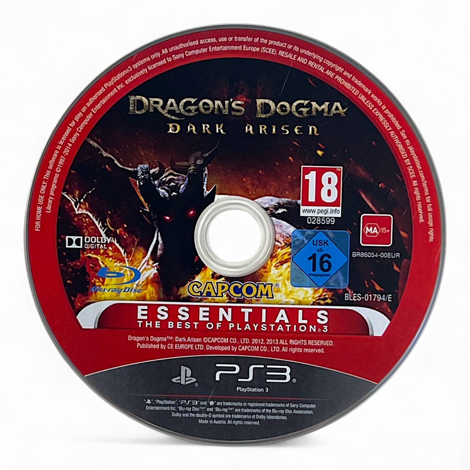 PS3 - Dragon's Dogma: Dark Arisen [Essentials] (DE Version) (nur CD) (gebraucht)
