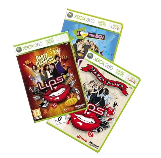 Xbox 360 - Lips: I love the 80s + Party Classics + Number One Hits (gebraucht)