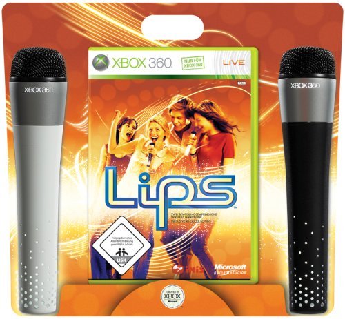 Xbox 360 - Lips + 2 Mikrofone (gebraucht) NEUWERTIG