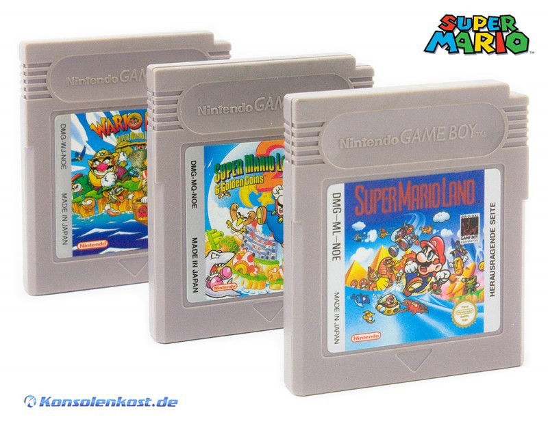GameBoy - Super Mario Land Bundle: Teil 1 + 2 + 3 (Modul) (sehr guter Zustand) (gebraucht)