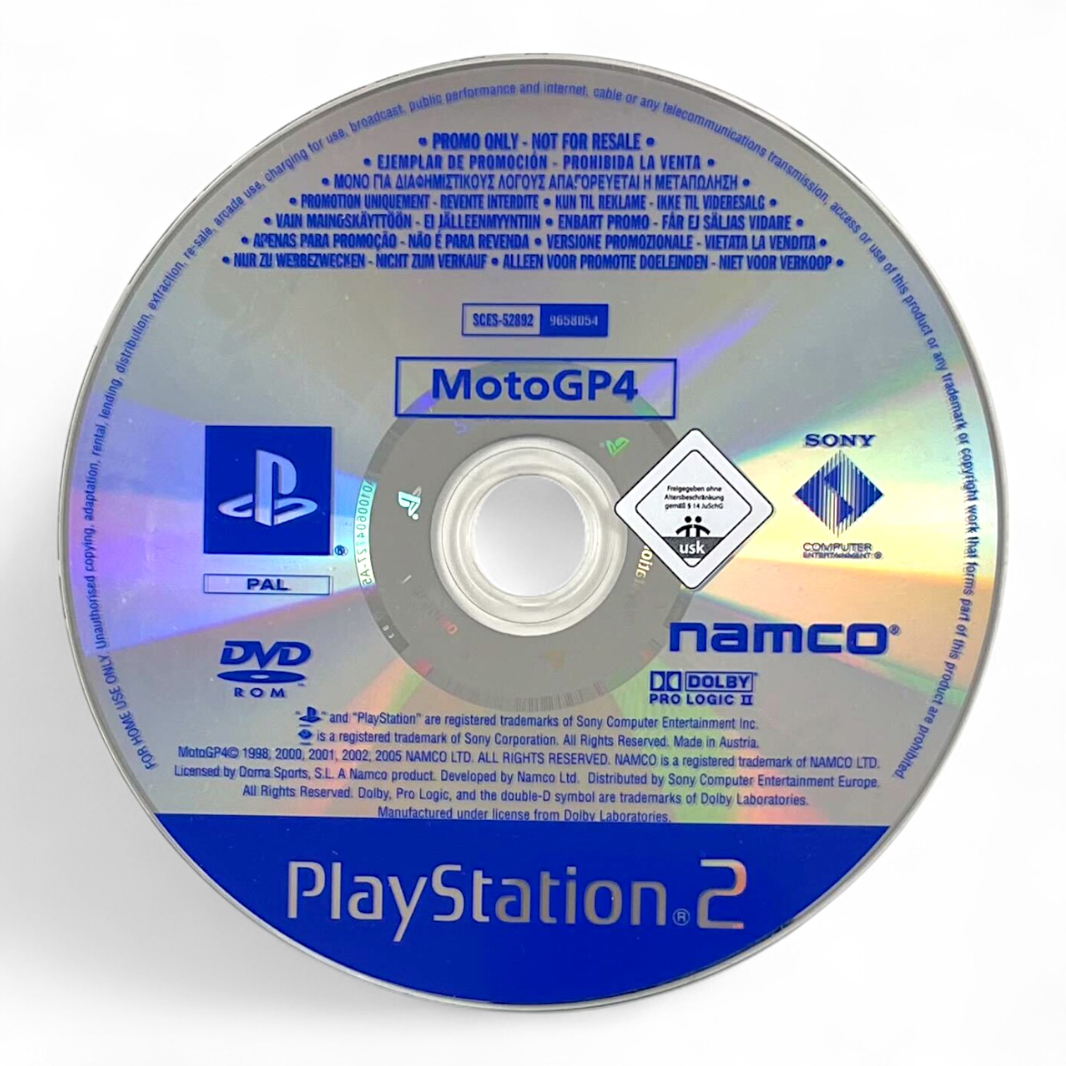 PS2 - MotoGP 4 / Moto GP 4 [Promo] (nur CD) (gebraucht)