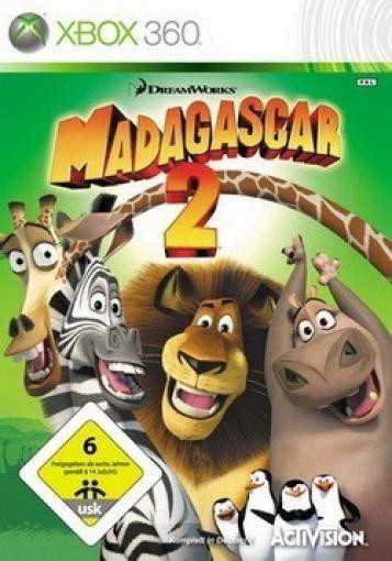 Xbox 360 - Madagascar 2 (DE Version) (mit OVP) (OVP beschädigt) (gebraucht)