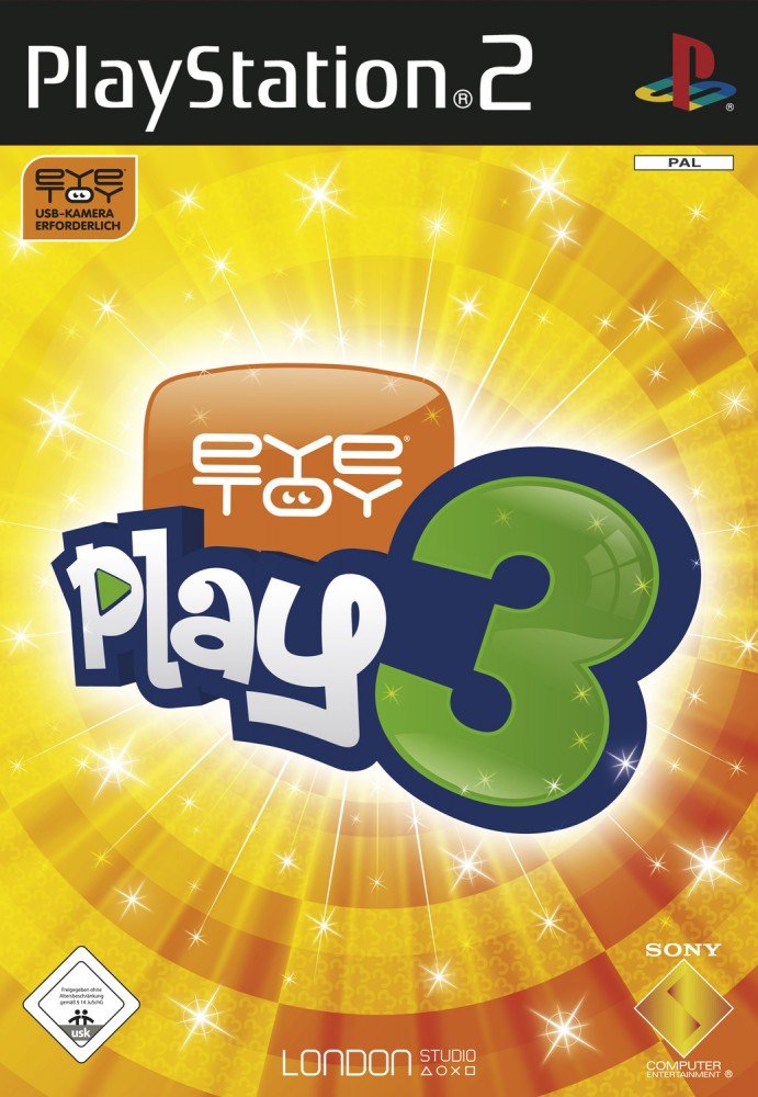 PS2 - EyeToy Play 3 (ohne Kamera) (DE Version) (mit OVP) (OVP beschädigt) (gebraucht)