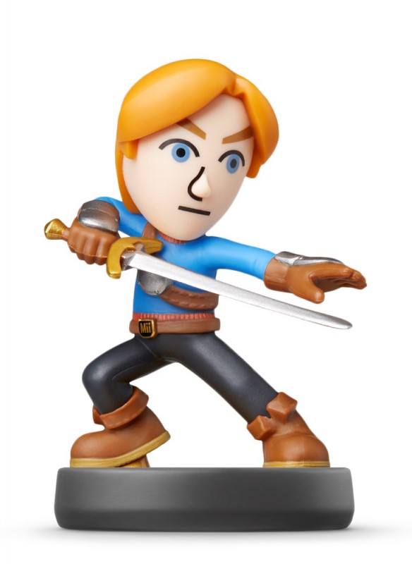 Amiibo - Super Smash Bros Collection Figur: Mii Swordfighter (gebraucht) NEUWERTIG