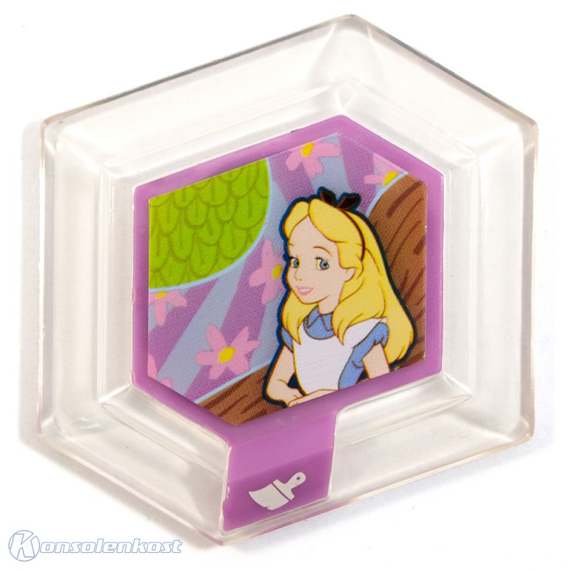 Disney Infinity - Bonus Münze / Power Disc - Vol.1 Nr. 12 Alices Wunderland / Alice's Wonderland (gebraucht) NEUWERTIG
