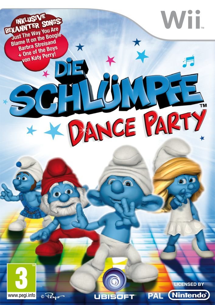Wii - Die Schlümpfe: Dance Party (AT Version) (mit OVP) (sehr guter Zustand) (gebraucht)
