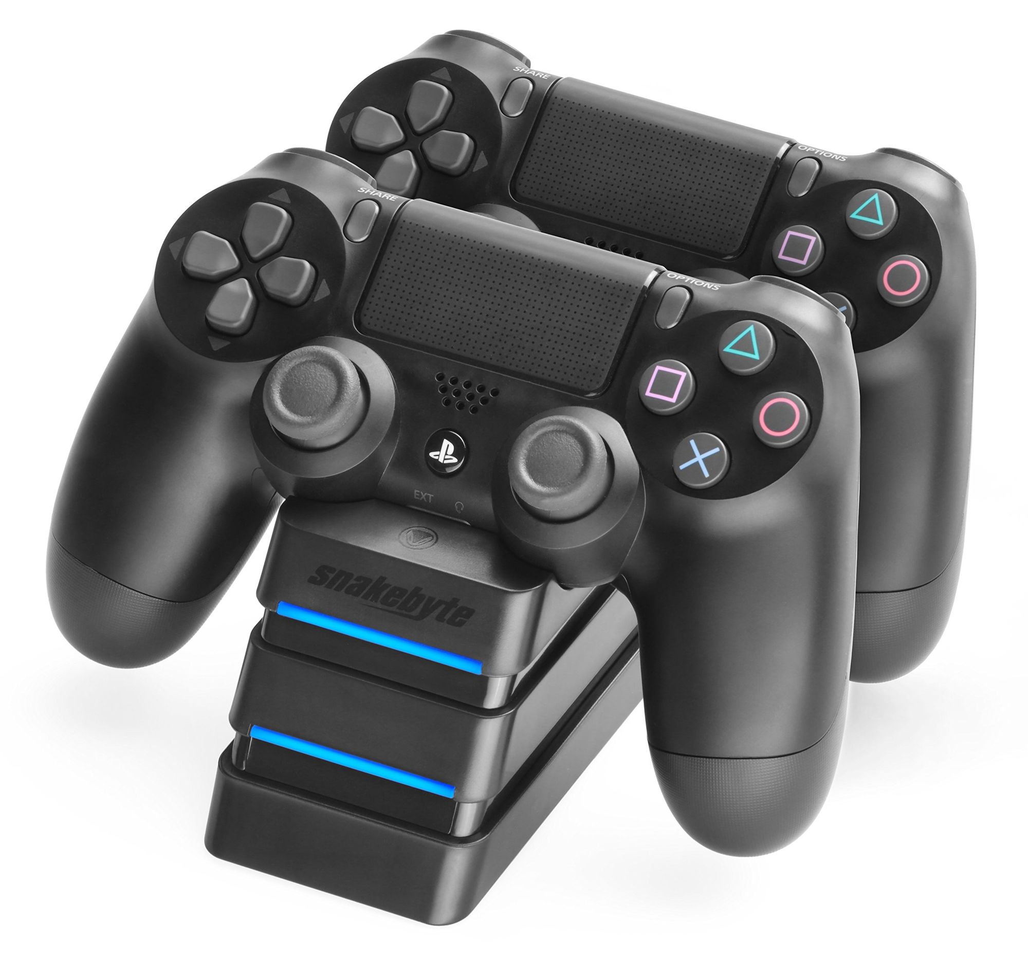 PS4 - Ladestation / Charging Station / Charging Dock / Ladegerät #Twin Charge für 2 Controller + Ladekabel [Snakebyte] (gebraucht)
