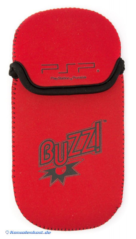 PSP - Tasche / Protector / Softcase #rot Buzz! Edition (gebraucht) NEUWERTIG