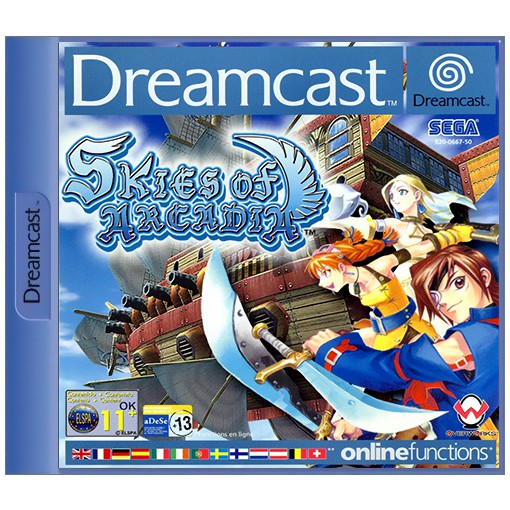 Dreamcast - Skies Of Arcadia (mit OVP) (OVP beschädigt) (gebraucht)