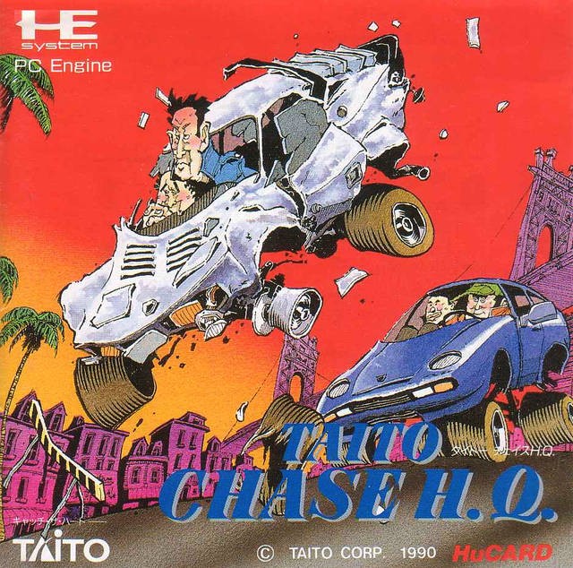 PC Engine / TurboGrafX 16 - Taito Chase H.Q. (JAP Import) (mit OVP) (sehr guter Zustand) (gebraucht)