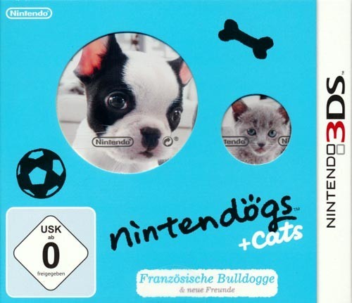 Nintendo 3DS - Nintendogs + Cats: Französische Bulldogge & Neue Freunde (DE Version) (mit OVP) (sehr guter Zustand) (gebraucht)