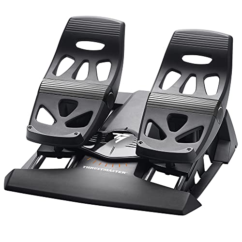 PS4 - TFRP Rudder Pedals für Flight Simulator #schwarz [Thrustmaster] (gebraucht) NEUWERTIG