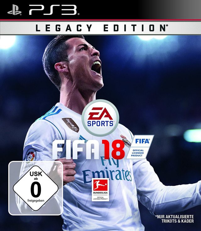 PS3 - FIFA 18 #Legacy Edition (DE Version) (mit OVP) (sehr guter Zustand) (gebraucht)