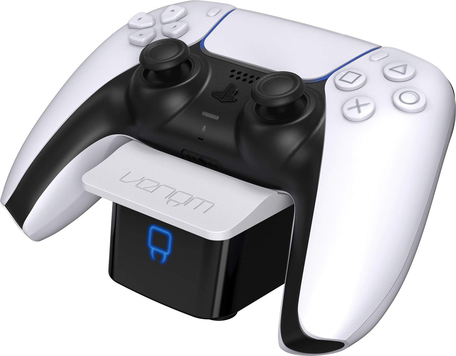 Rot/Blau Ps5 - Ladestation / Dual Charging Dock Für 2 Controller #Weiß [Venom] (Neu & Ovp)
