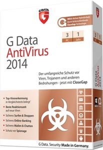Software - G Data AntiVirus 2014 3PC (NEU & OVP)