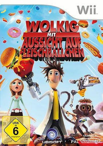 Wii - Wolkig mit Aussicht auf Fleischbällchen / Cloudy With A Chance Of Meatballs (DE Version) (mit OVP) (gebraucht)