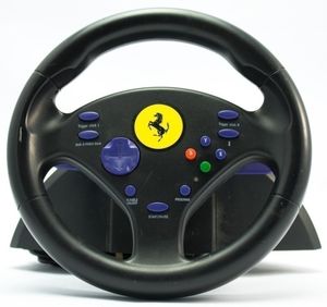 GameCube - Lenkrad / Racing / Steering Wheel Ferrari Challenge 2 (gebraucht)