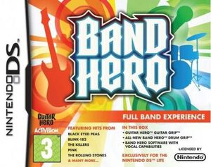 Nintendo DS - Band Hero + Guitar Grip + Drum Grip Controllers (NEU & OVP)