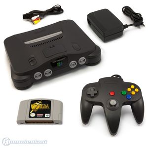 N64 - Konsole + Ocarina of Time + Controller + Zubehör (gebraucht)