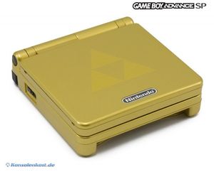 GameBoy Advance - Konsole GBA SP #Zelda Limited Edition + Netzteil (sehr guter Zustand) (gebraucht)