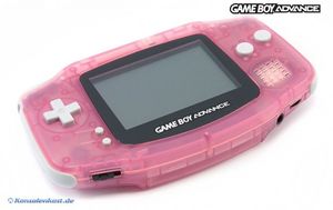 GameBoy Advance - Konsole #pink - rosa / Clear Red (gebraucht) NEUWERTIG