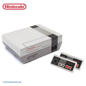 NES - Konsole + 2 Original Controller + Zubehör (gebraucht)