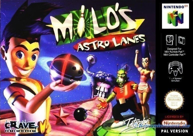 Milos Astro Lanes - Jeu N64 - Nintendo 64 - Loose - État Correct