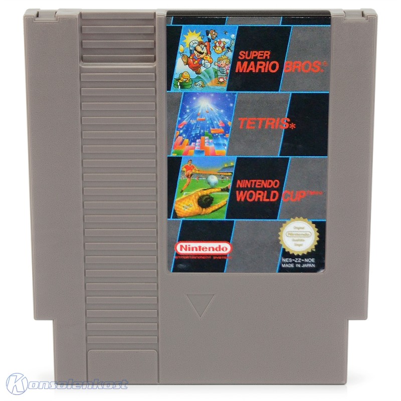 NES - 3 in 1: Super Mario Bros. 1, Tetris, Nintendo World Cup (PAL-B) (Modul mit Anl.) (gebraucht)