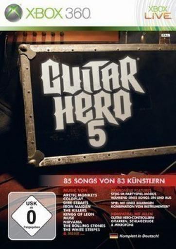 Xbox 360 - Guitar Hero 5 (nur Software) (DE Version) (mit OVP) (gebraucht)