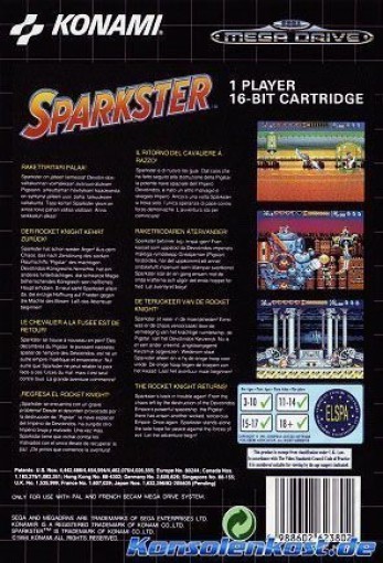 Sparkster für Sega Mega Drive/Genesis günstig kaufen