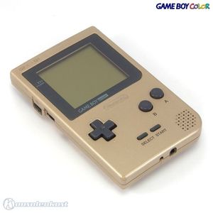 GameBoy Pocket - Konsole #Gold / Zelda-Look (starke Gebrauchsspuren) (gebraucht)