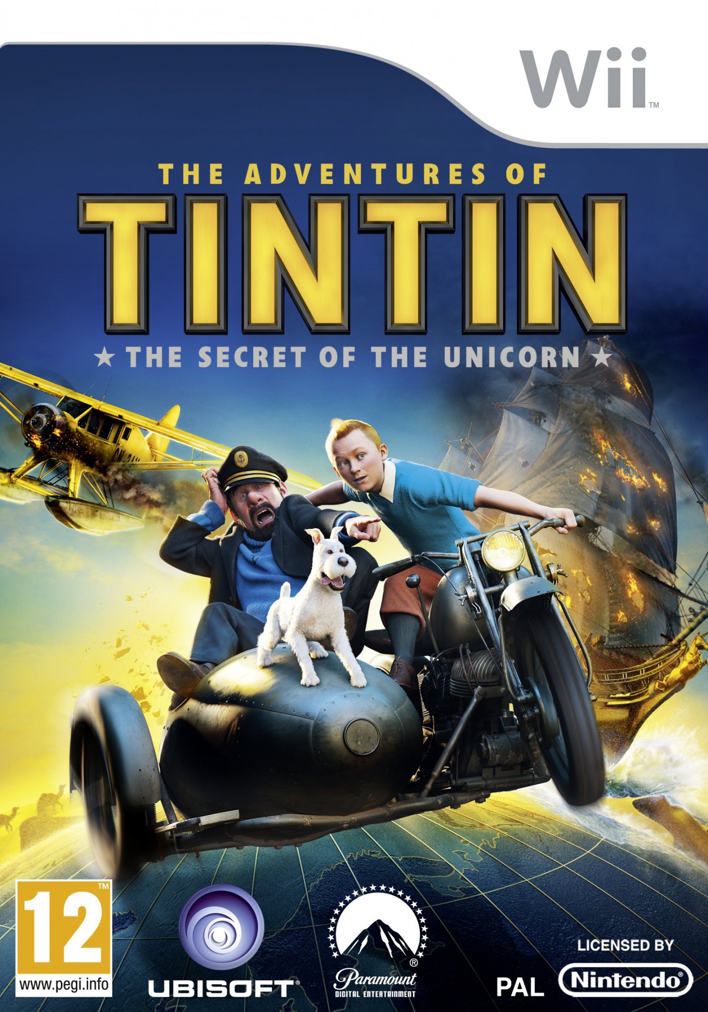 Wii - The Adventures Of Tintin: Secret Of The unicorn (UK Version) (mit OVP) (gebraucht)