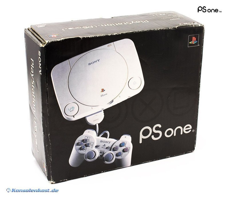 PS1 - Konsole PSOne Slim + Original DualShock Controller #schwarze Box ...
