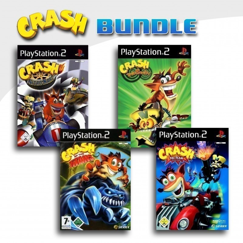 PS2 - Crash Bandicoot 4er Pack 3 (mit OVP) (gebraucht)