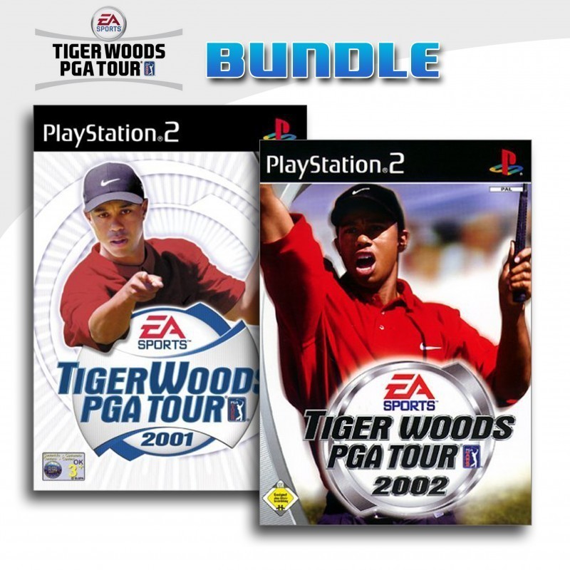 PS2 - Tiger Woods PGA Tour 2001 + Tiger Woods PGA Tour 2002 (mit OVP) (gebraucht)