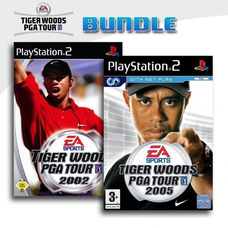 PS2 - Tiger Woods PGA Tour 2002 + Tiger Woods PGA Tour 2005 (mit OVP) (gebraucht)