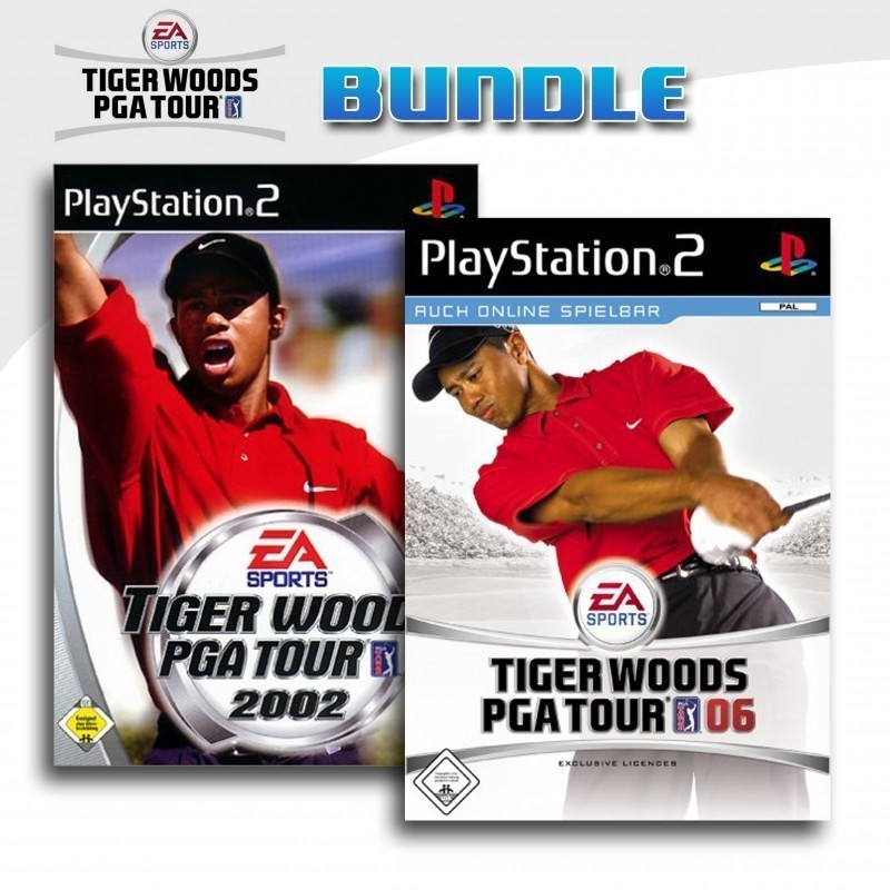 PS2 - Tiger Woods PGA Tour 2002 + Tiger Woods PGA Tour 06 (mit OVP) (gebraucht)